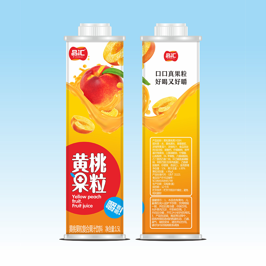 1.5L盒裝黃桃果粒